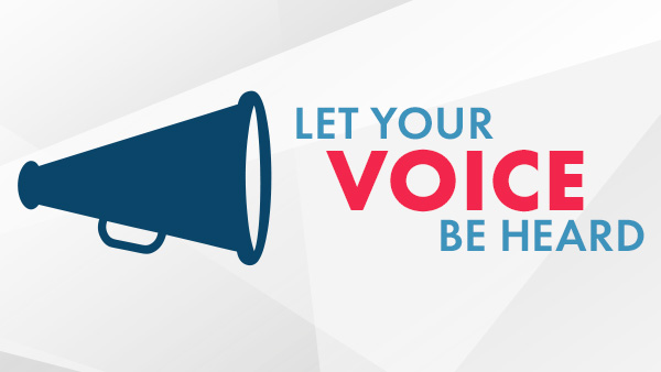 Let your voice be heard